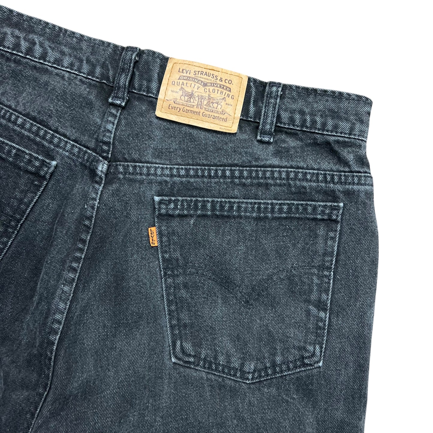 Levi’s Faded Black Orange Tab Jeans - 34”
