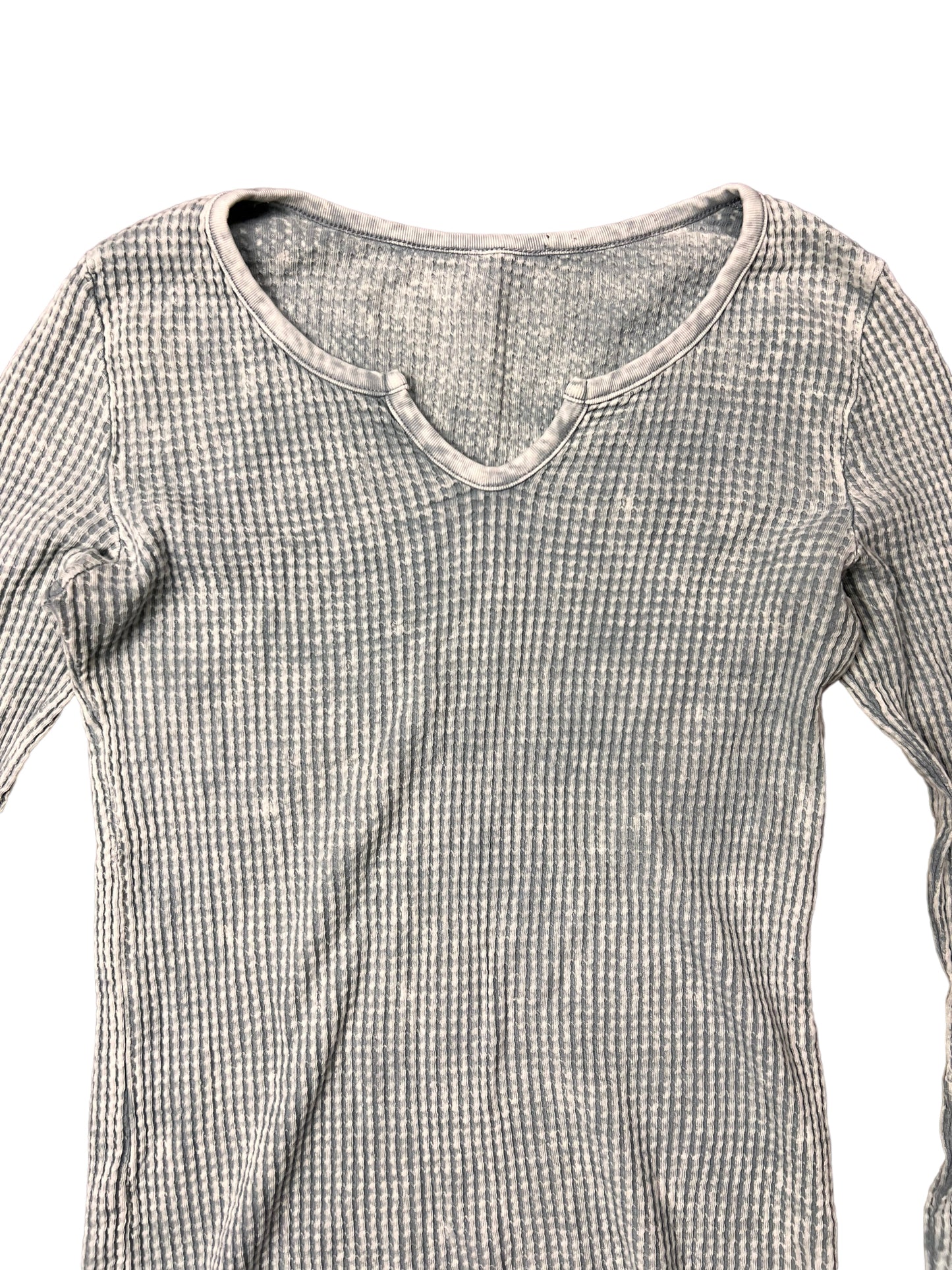 Lace Hollow Out Thermal Shirt - S