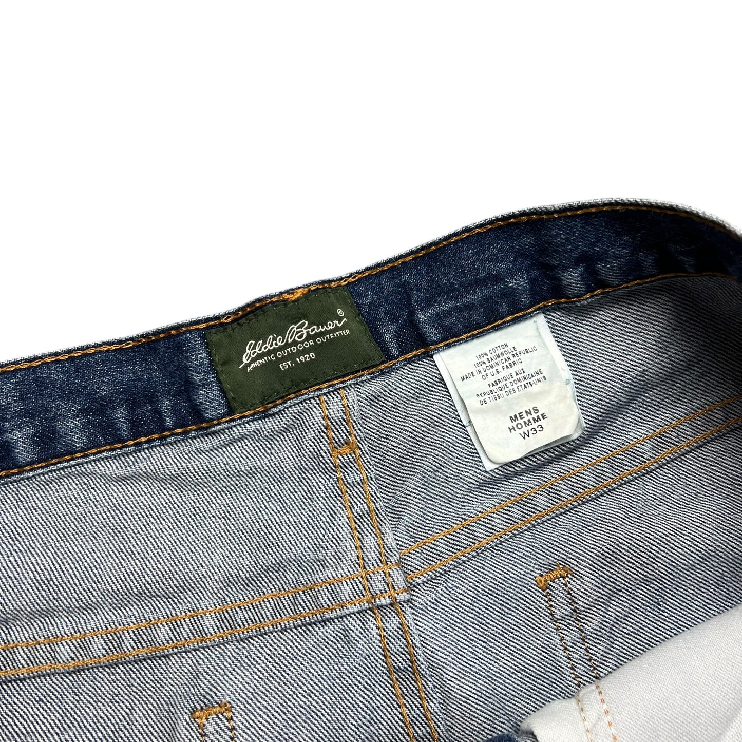 Eddie Bauer Faded Blue Jean Shorts - 32"