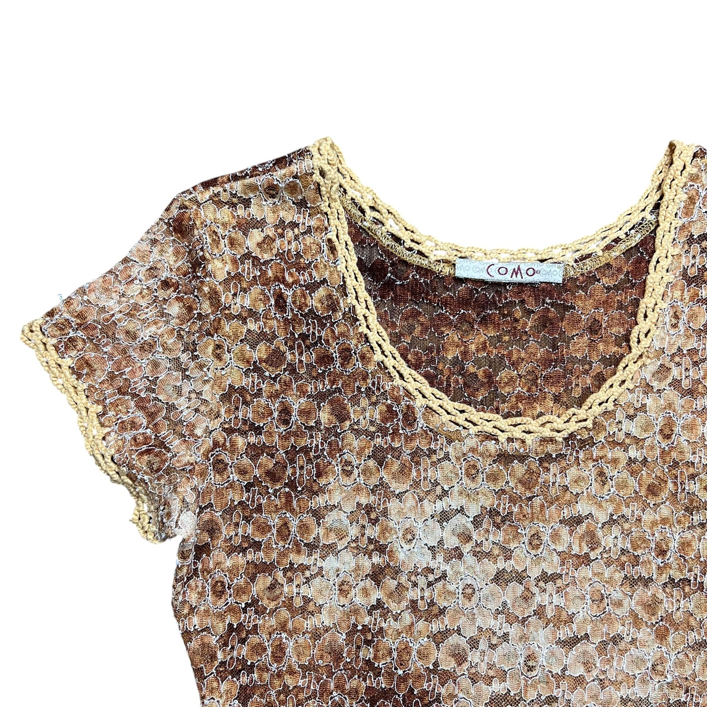 COMO Laced Flower Top - M