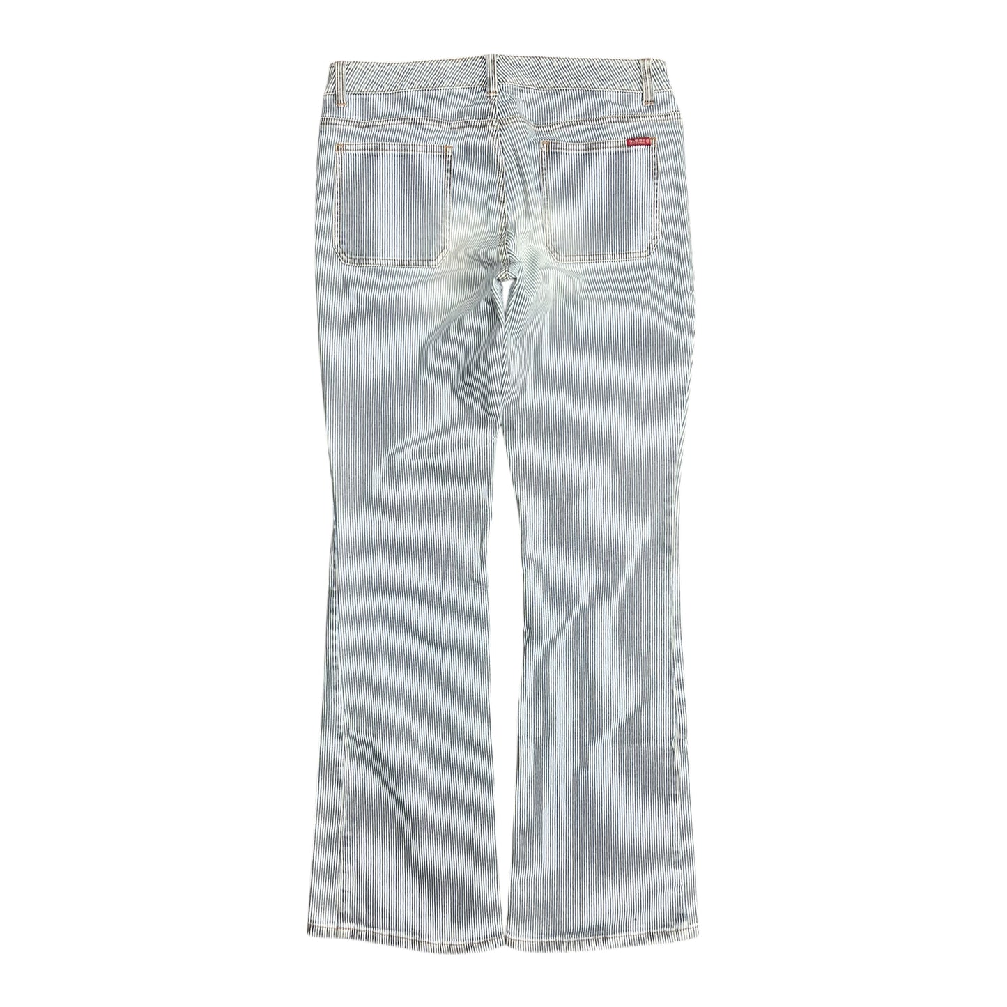 Guess Stripped Low Rise Flared Jeans - 30"