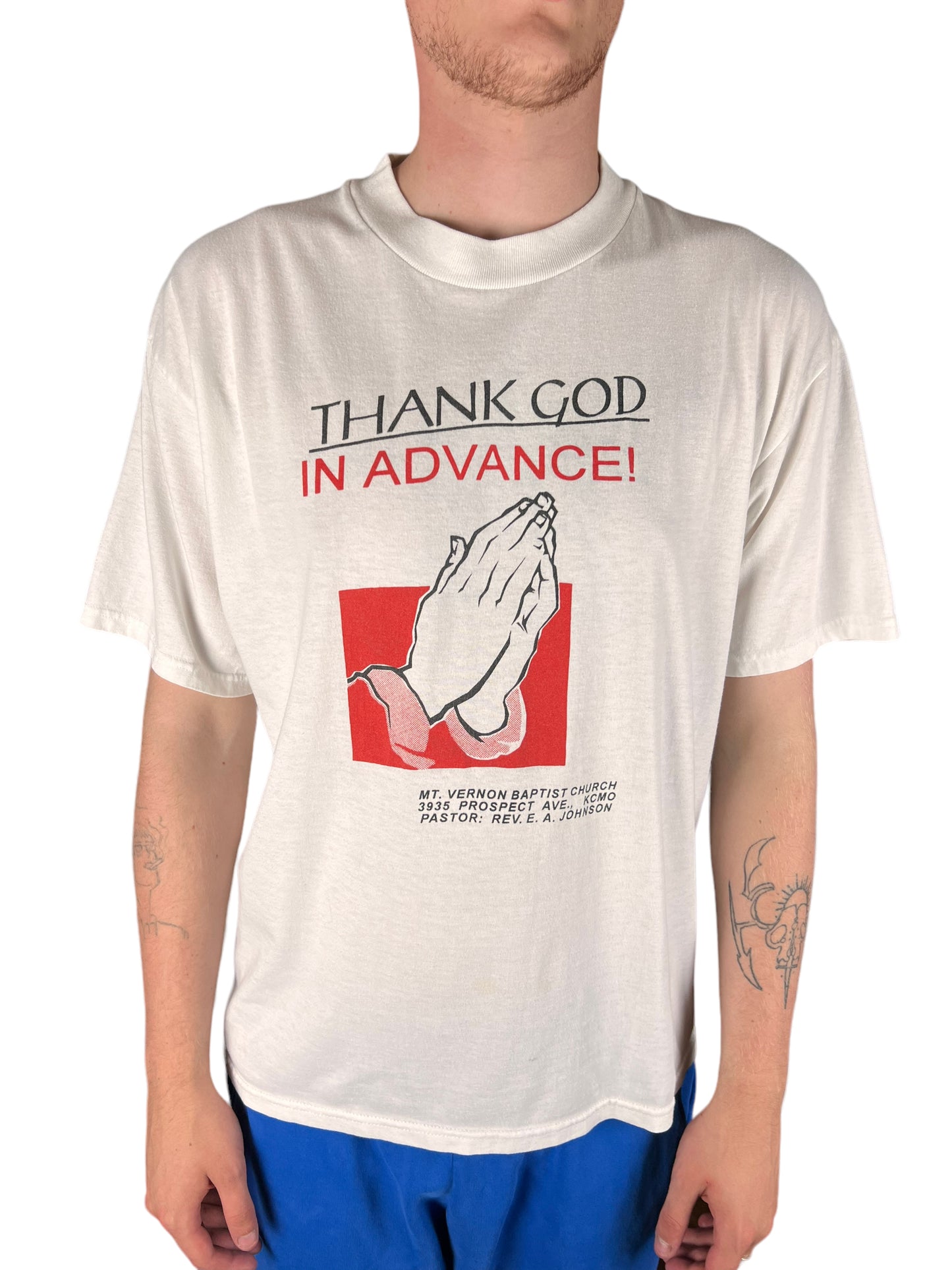 Thank God In Advance Monopoly T-shirt - L