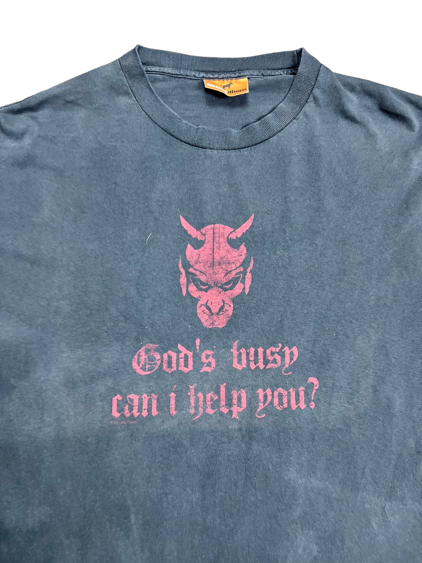 Faded “God’s Busy” T-shirt - XL