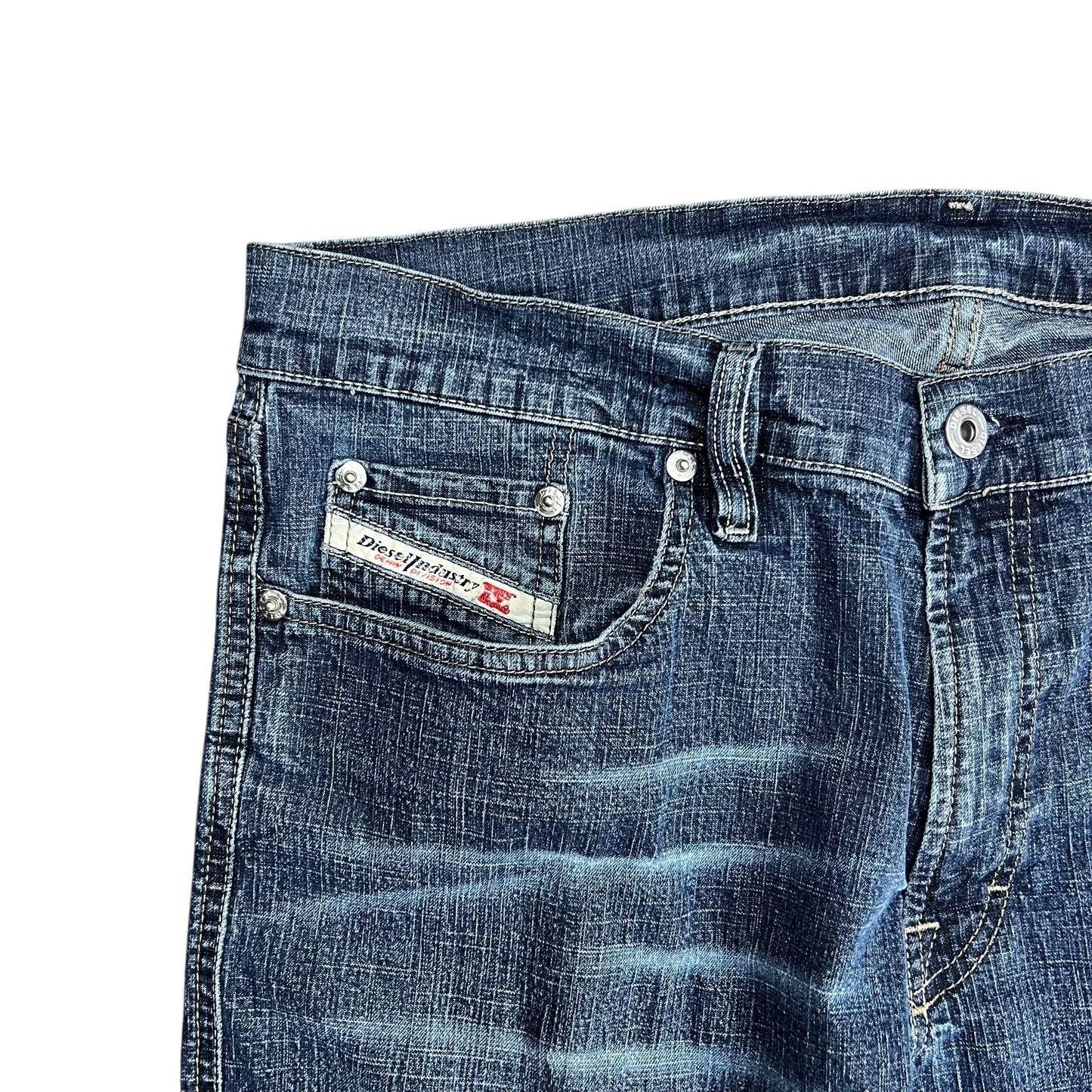 Diesel Faded Dark Wash Jeans - 35"
