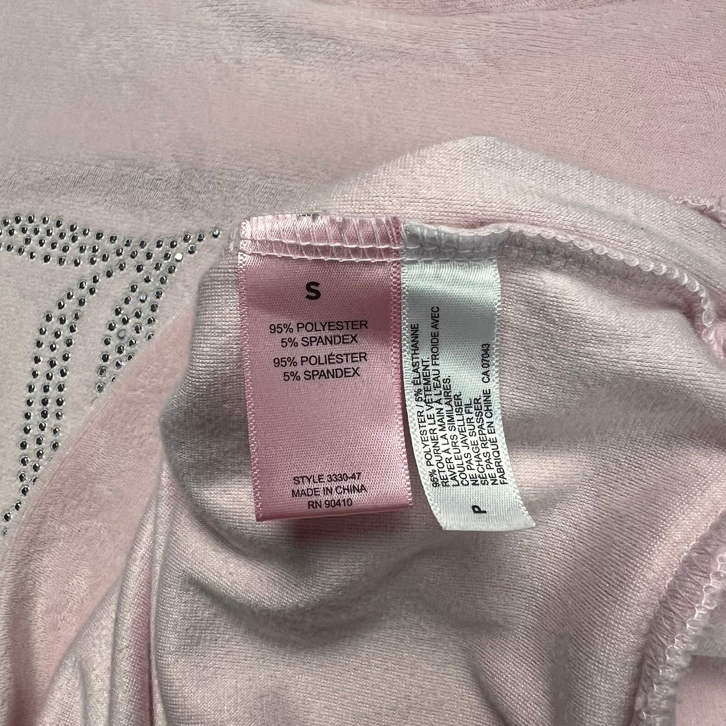 Juicy Couture Pink Velour Long-sleeve - S