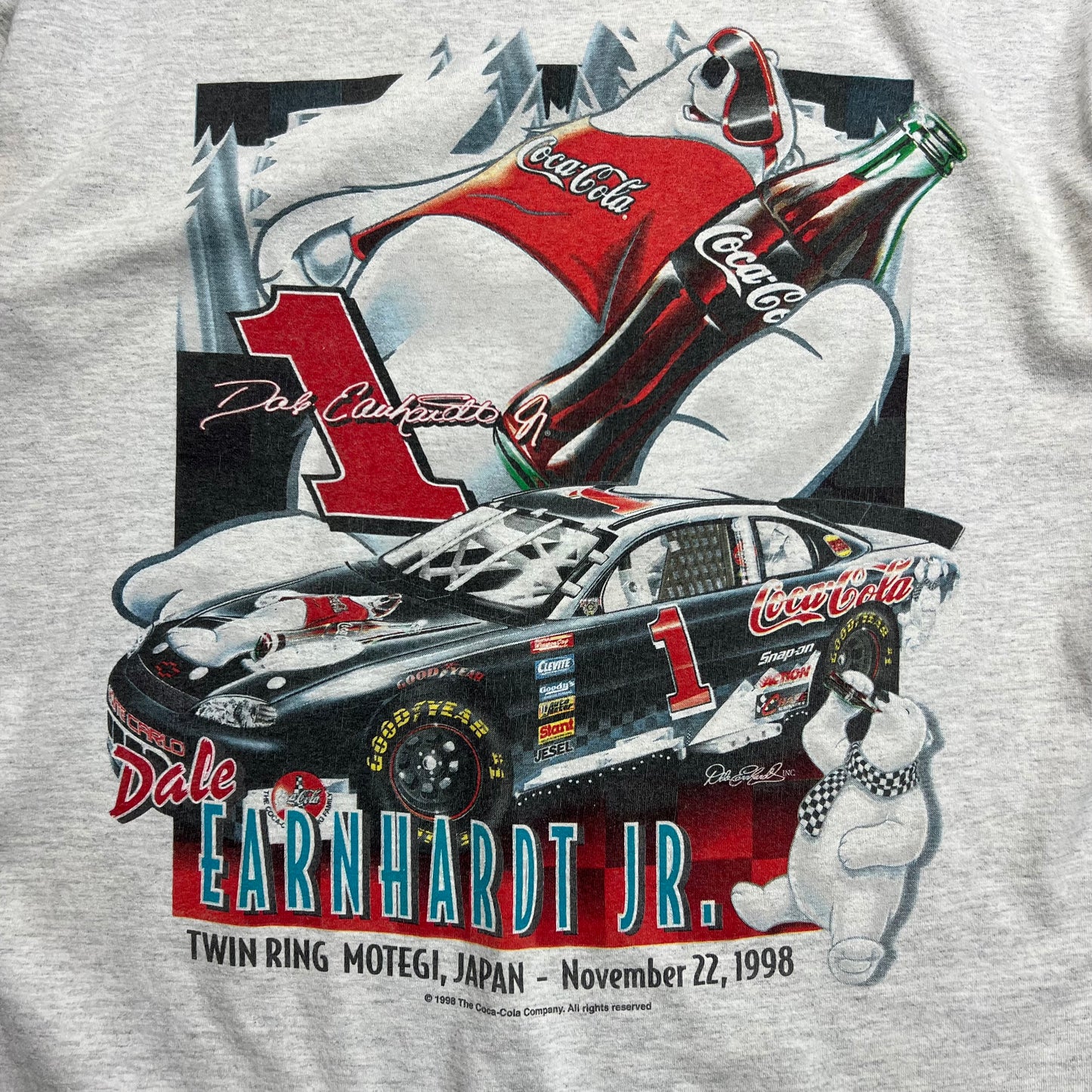 1998 Dale Earnhardt Jr. Coca-Cola Japan T-shirt - L