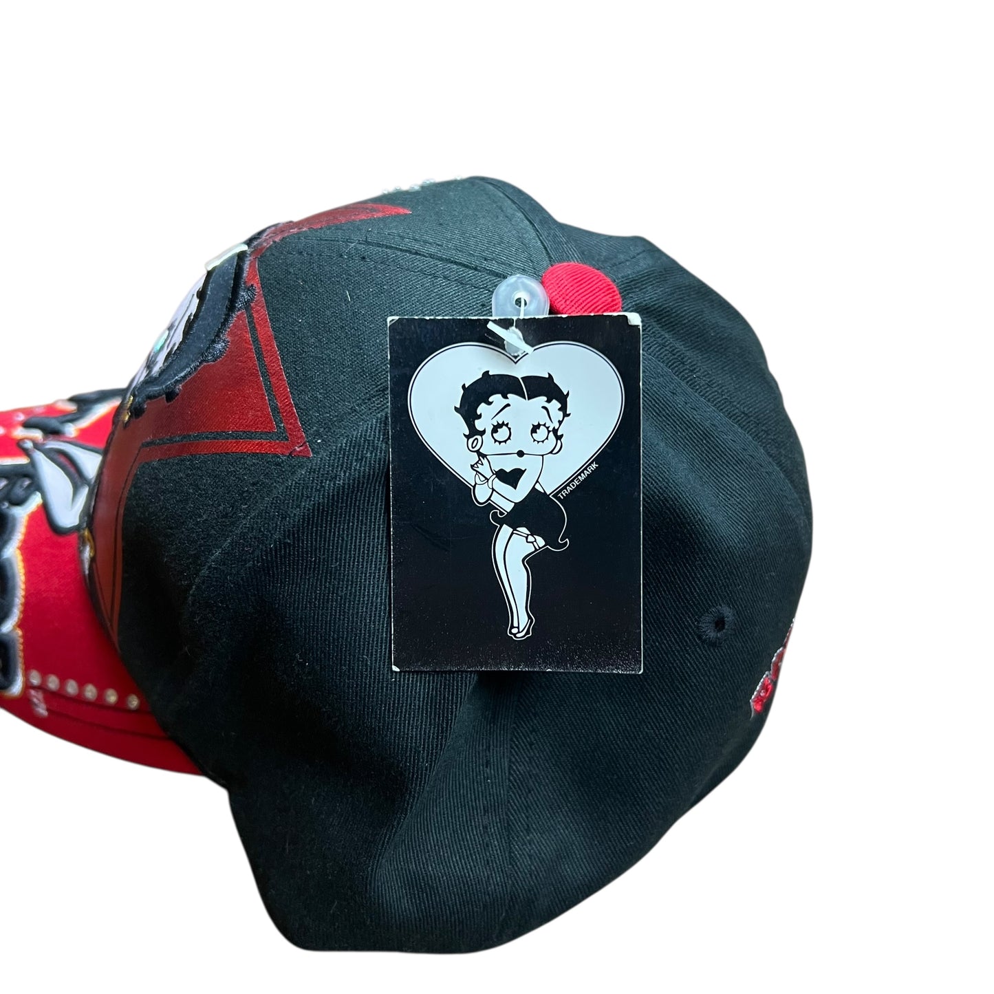 2002 Black & Red Betty Boop Star Cap - OS