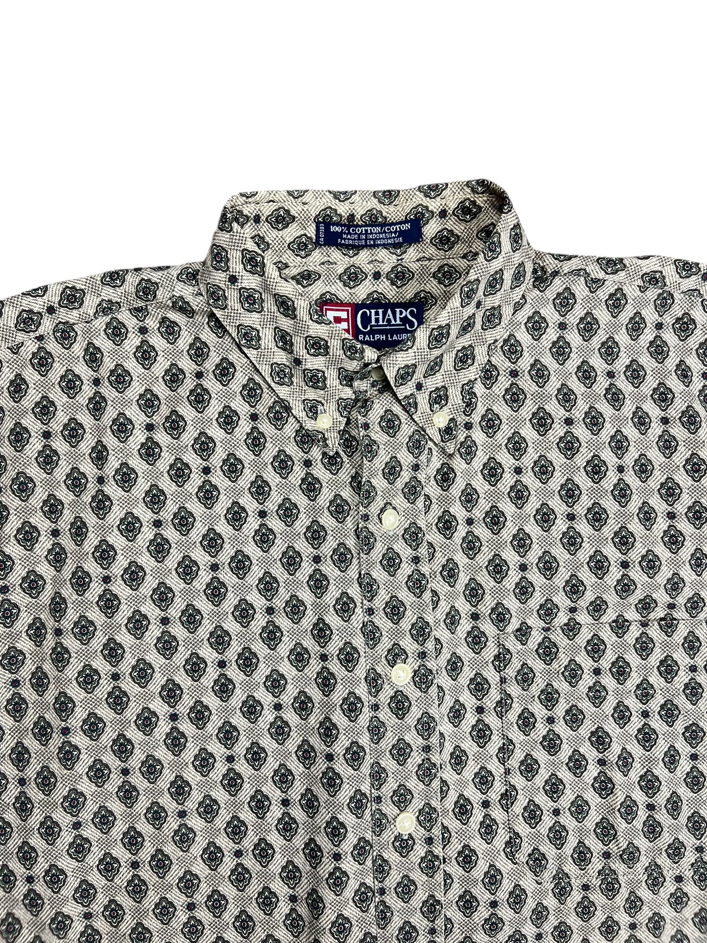 Chaps Ralph Lauren Patterned Button-up Shirt - XL