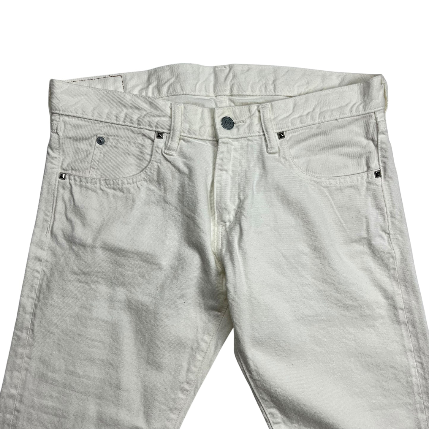 Hysteric Glamour Search and Destroy Slim White Jeans - 32”