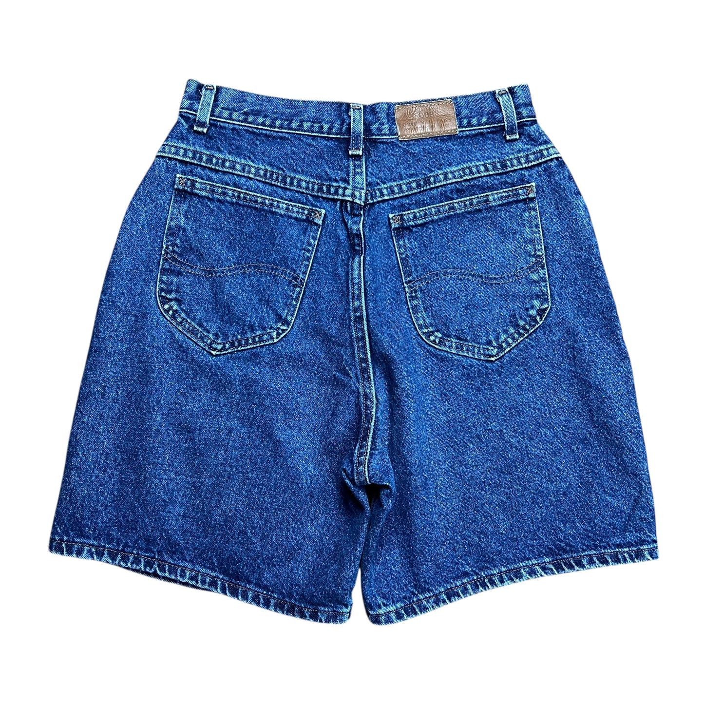 Lee Blue Baggy Jean Shorts - 27"
