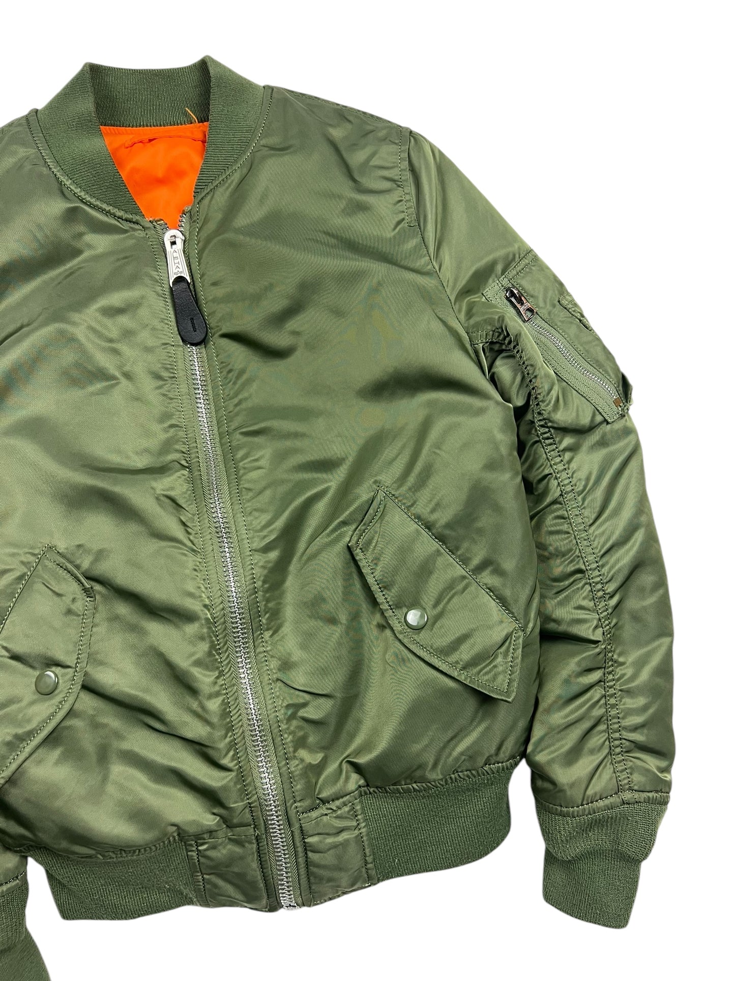 Alpha Industries Green Bomber Jacket - XS