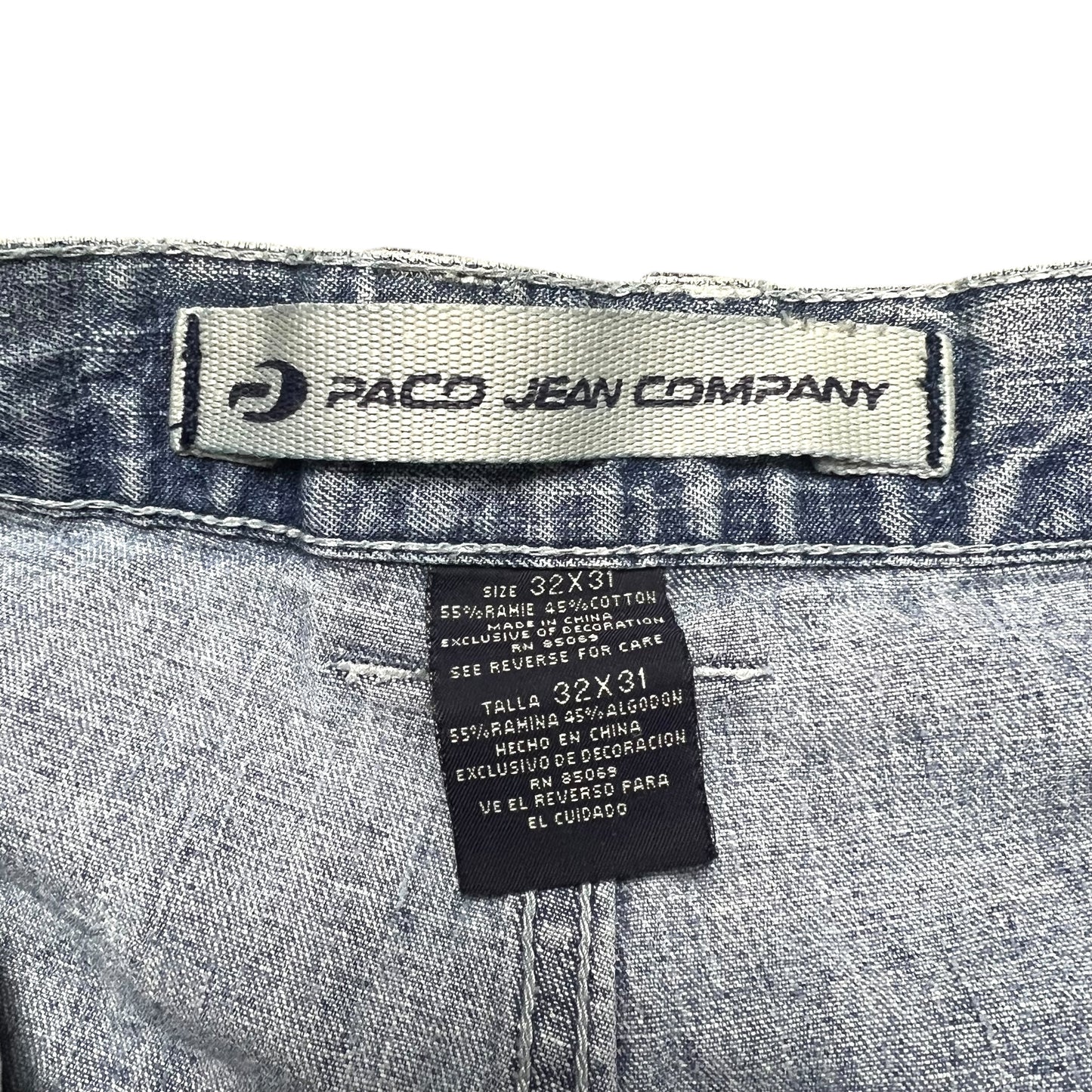 Paco Jean Company Faded Baggy Jeans -32"