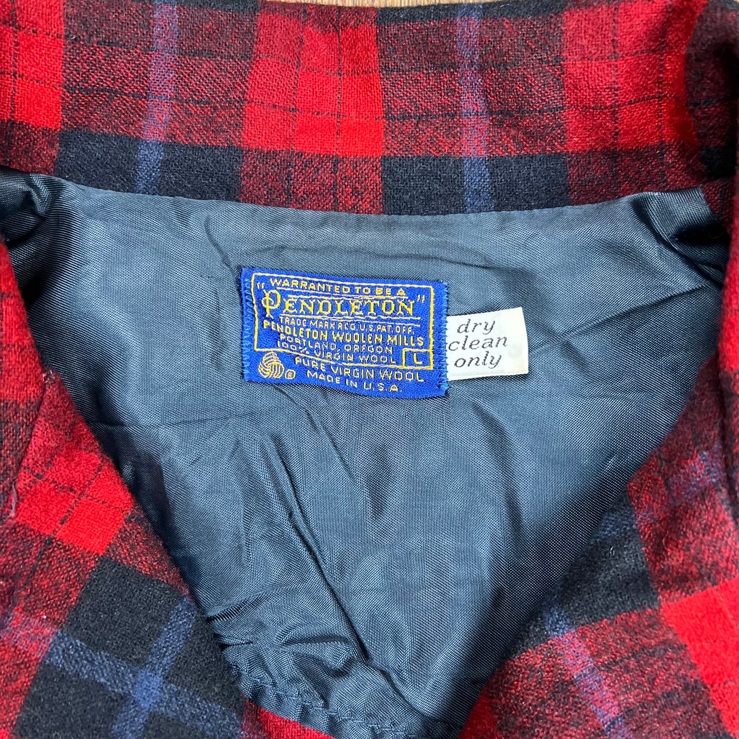 Pendleton Red Wool Button-up Jacket - L
