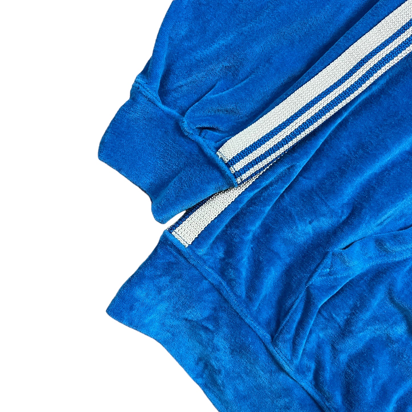 Needles Blue Velour Track Hoodie - L