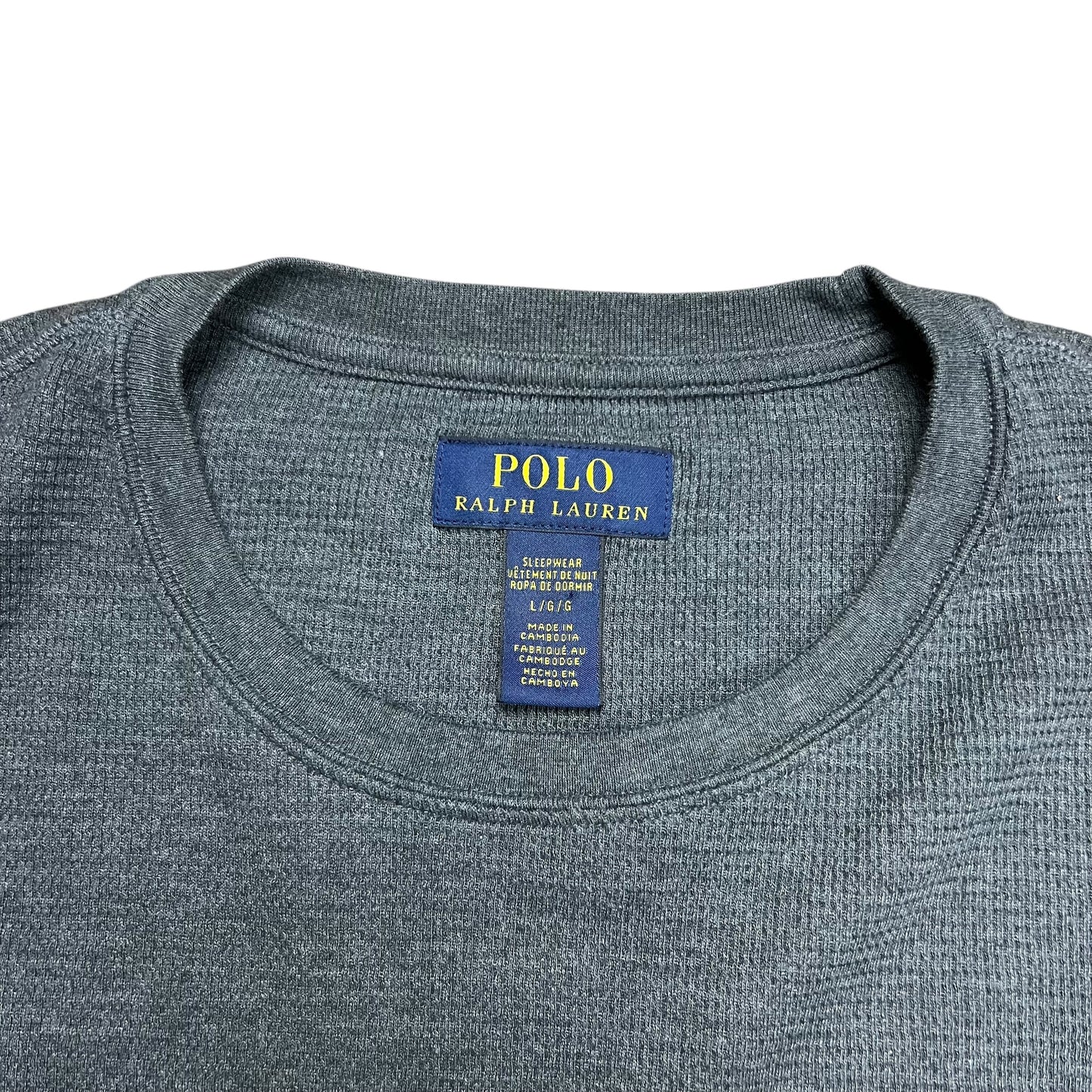 Polo Ralph Lauren Polo Bear Waffle-Knit Shirt - L