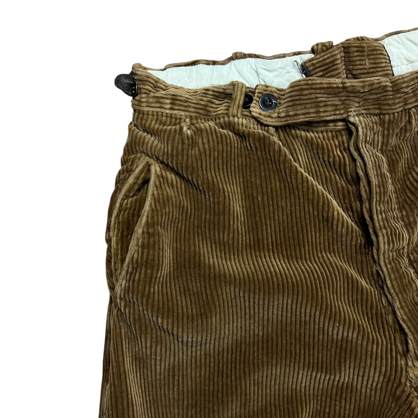 Soft Brown Corduroy Capris - 32"