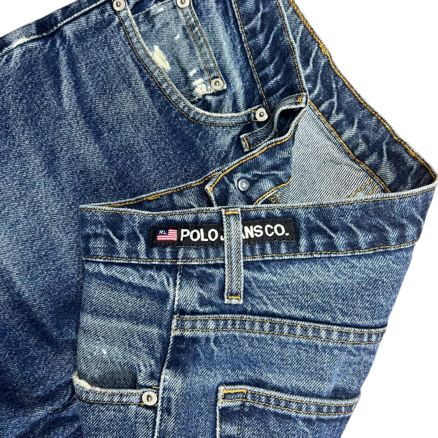 Polo Jeans Co Faded Blue Jeans - 33"