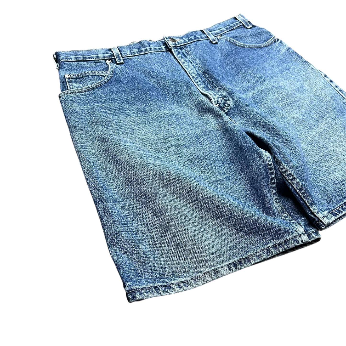 Faded Glory Faded Blue Baggy Jean Shorts - 38"