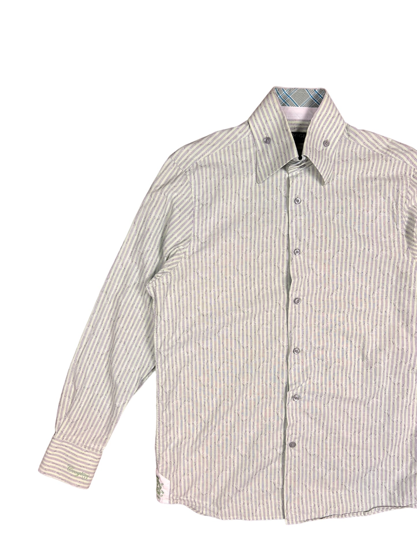 Coogi Luxe Striped Dress Shirt - L