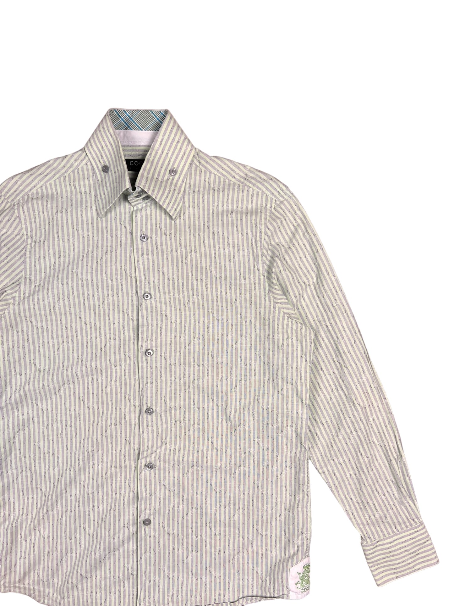 Coogi Luxe Striped Dress Shirt - L