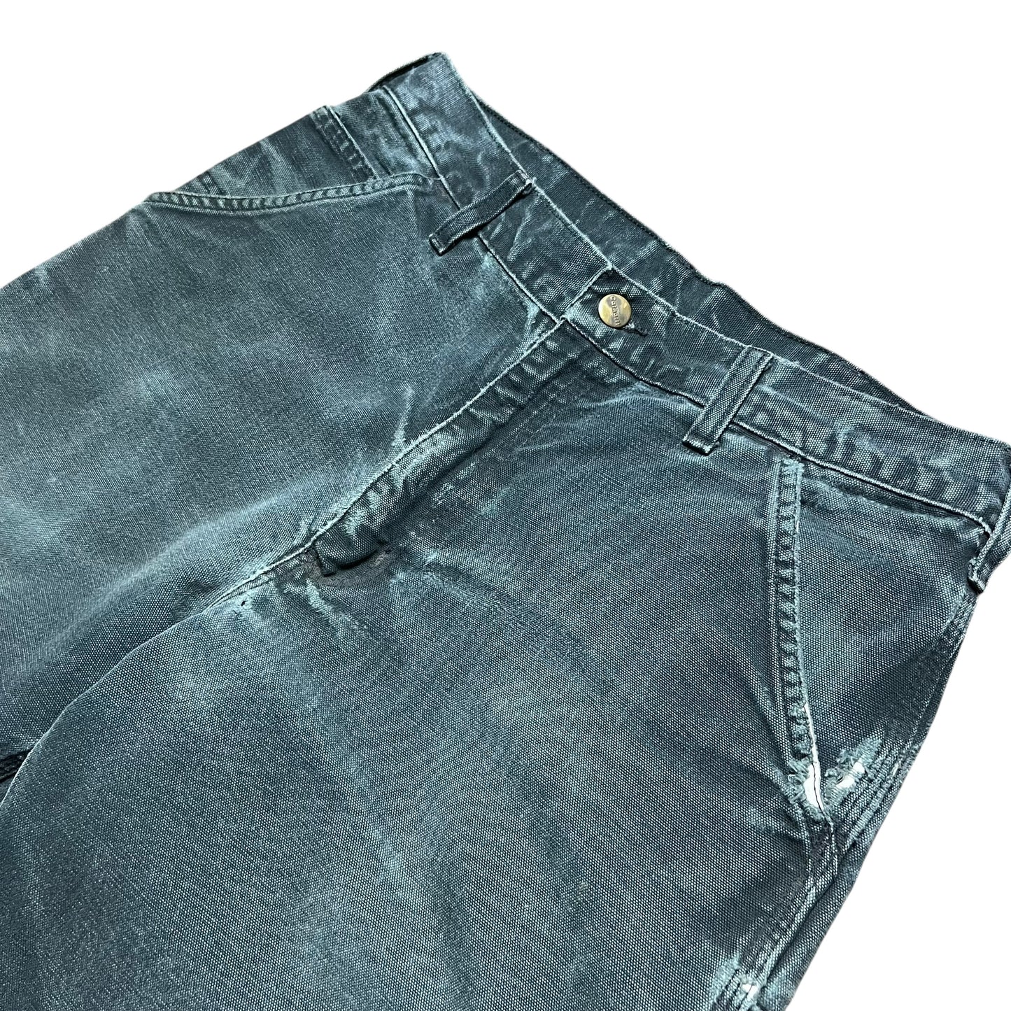 Carhartt Faded & Distressed Black Work Pants - 30"