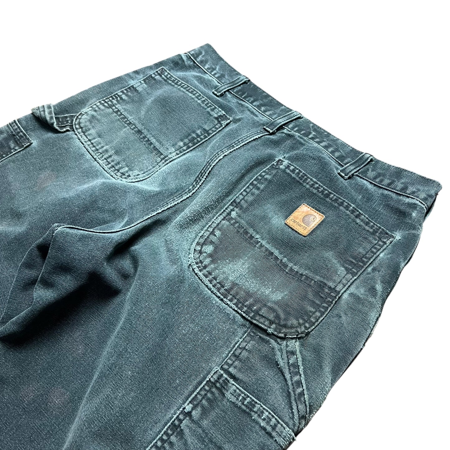 Carhartt Faded & Distressed Black Work Pants - 30"