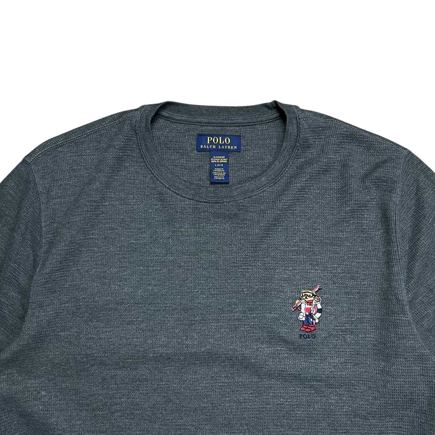 Polo Ralph Lauren Polo Bear Waffle-Knit Shirt - L