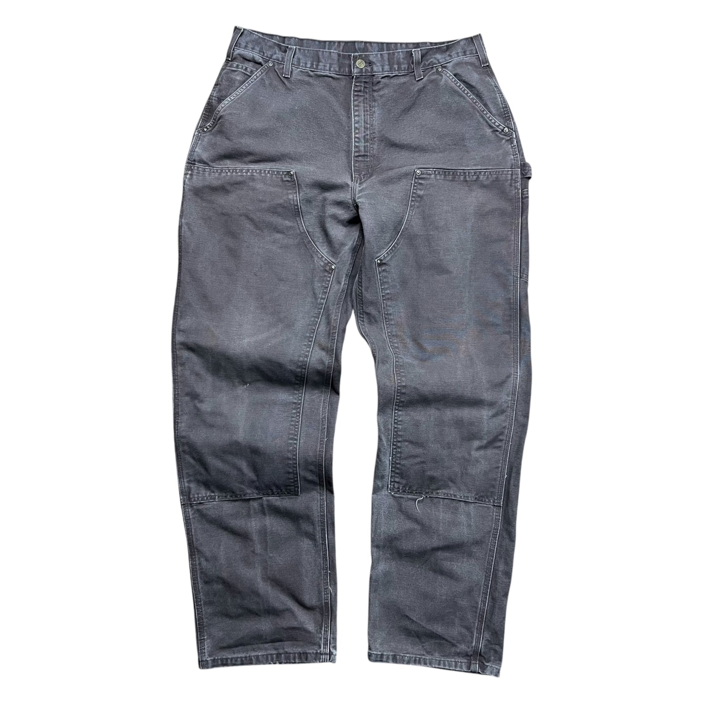 Carhartt Faded Brown Double Knee Work Pants - 38”