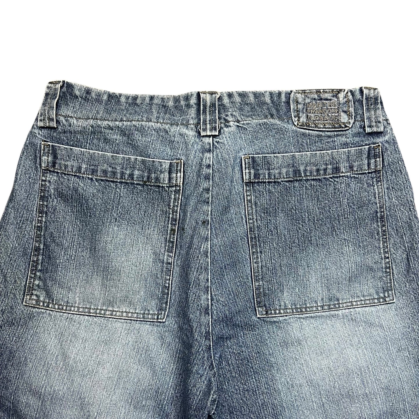 Marithé + François Girbaud Faded Baggy Jean Shorts - 36"