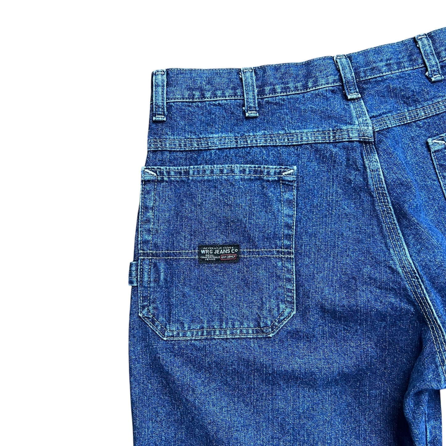 Wrangler Blue Baggy Carpenter Jean Shorts - 32"