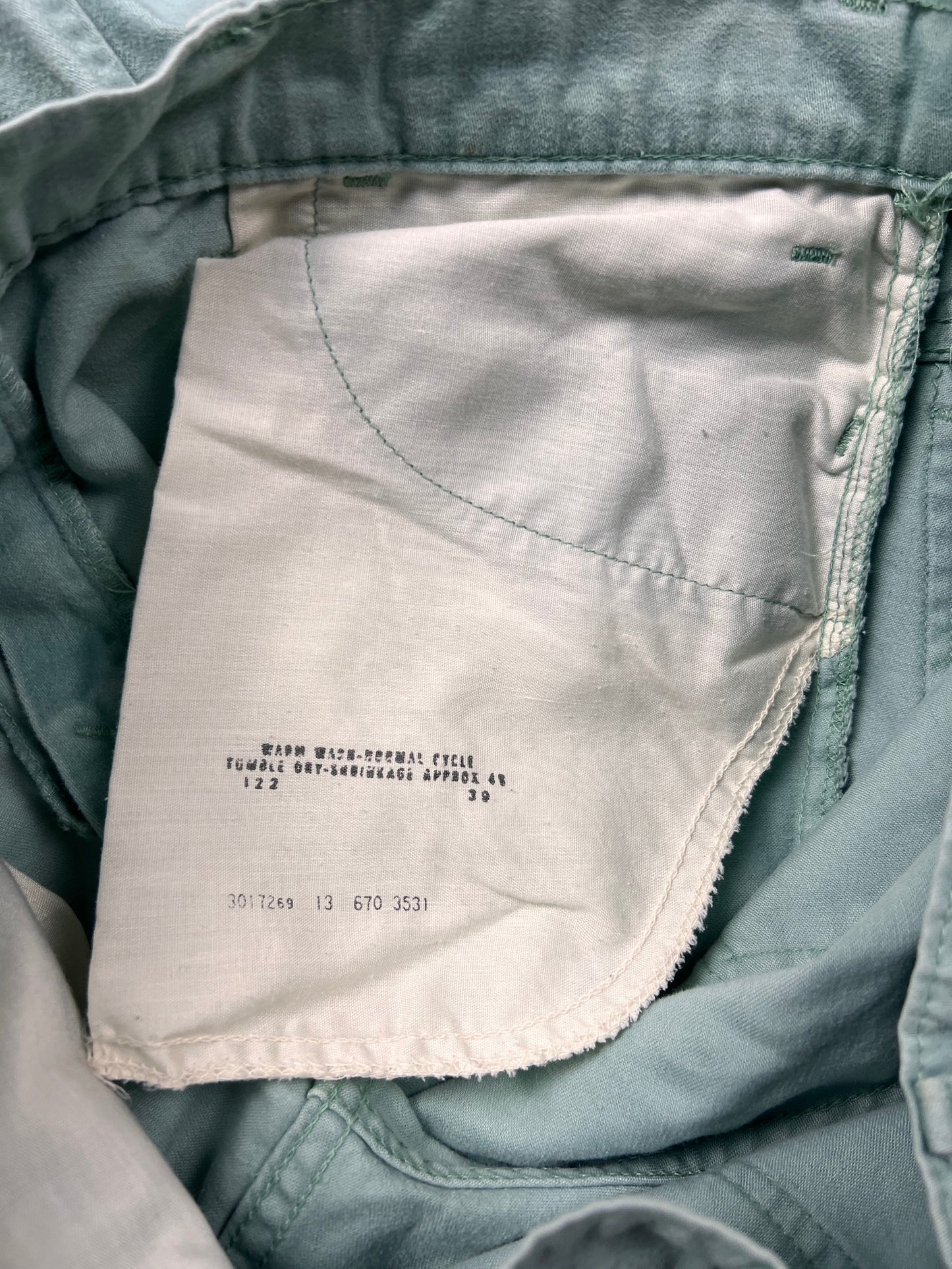 70’s Levi’s Baby Blue White Tab Bell Bottoms - 34"