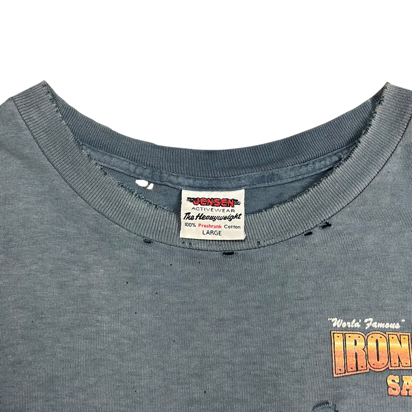 2000 Faded Iron Horse Bike Week Pocket T-shirt - L