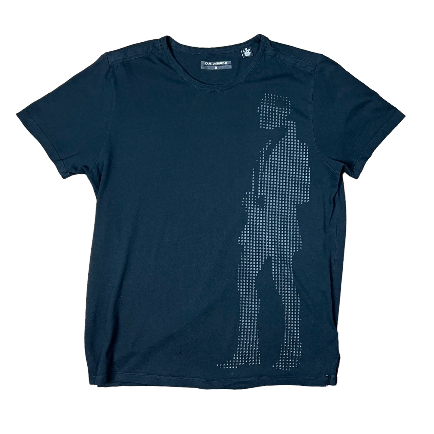 Karl Lagerfeld Polkadot Portrait T-shirt - L