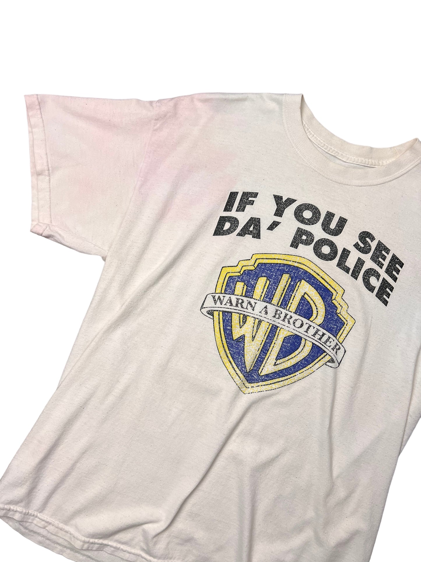 If you see da’ police Warn A Brother T-shirt - L