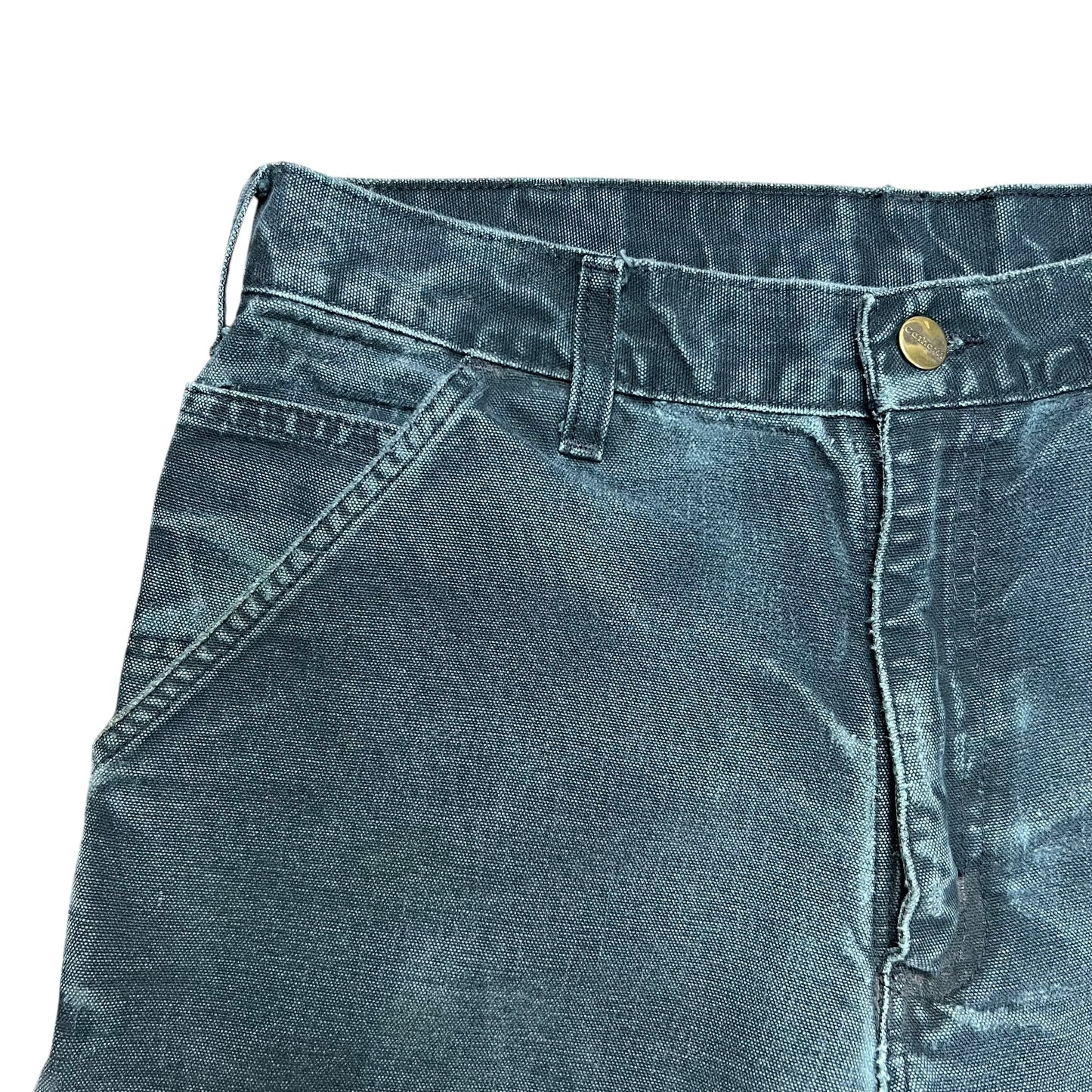 Carhartt Faded & Distressed Black Work Pants - 30"