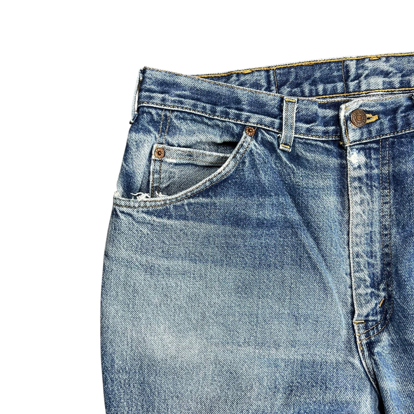 Levi's Faded Orange Tab Blue Jeans - 34"