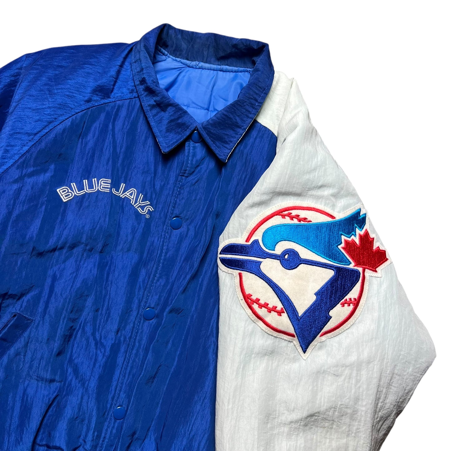 Starter Toronto Blue Jays Padded Button-up Jacket - M