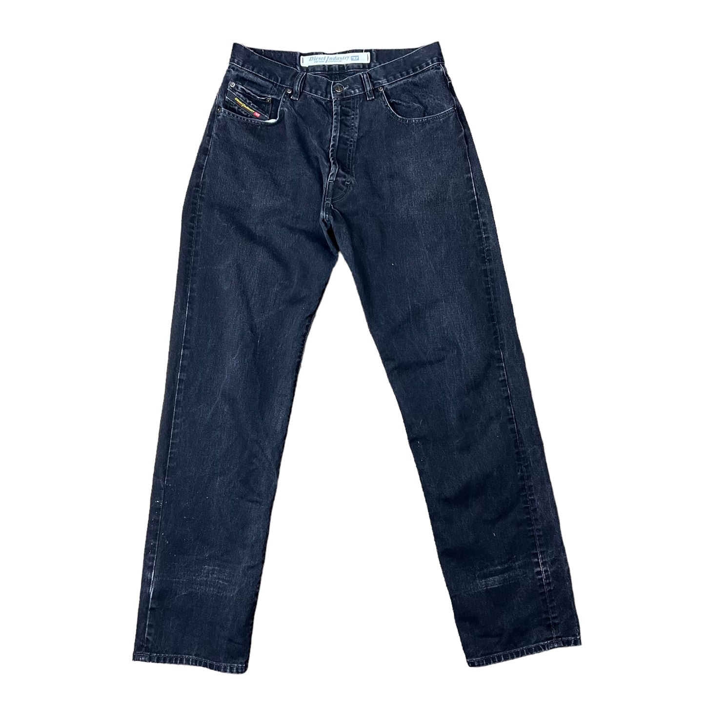 Diesel Faded Black Tapered Jeans - 32"