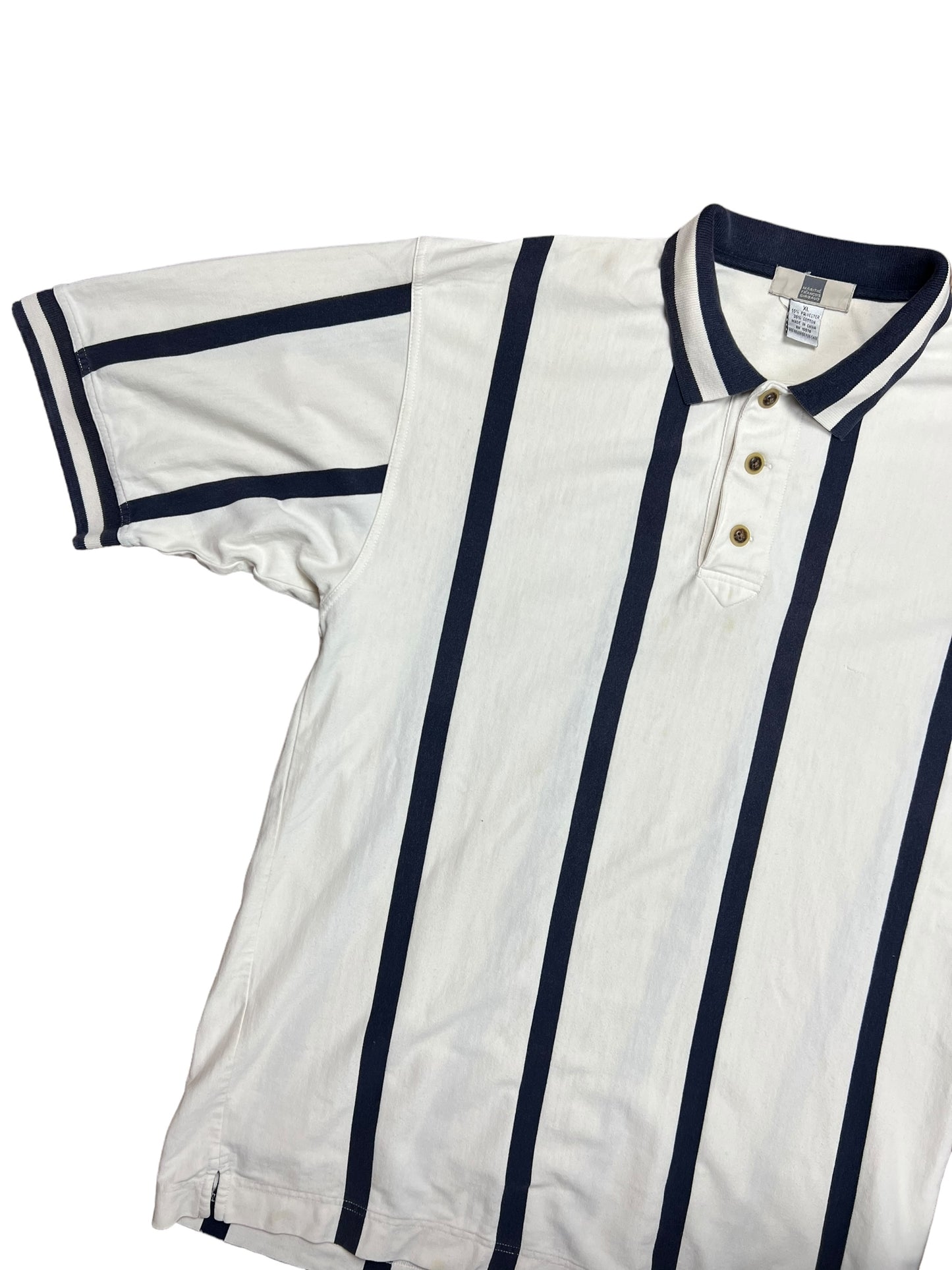 Marithé + François Girbaud Striped Polo Shirt - XL