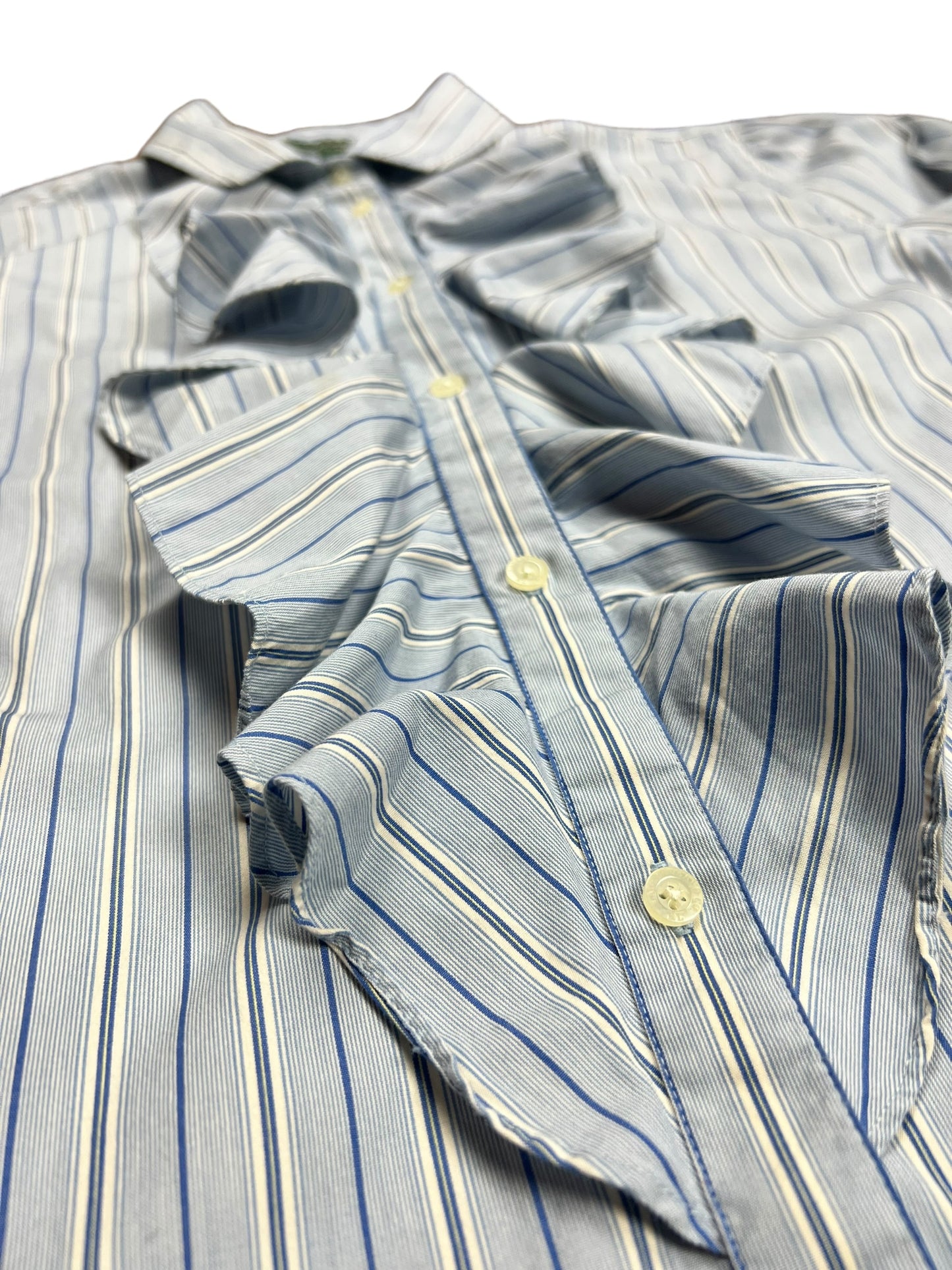 Lauren Ralph Lauren Ruffled Button-up Blouse - L