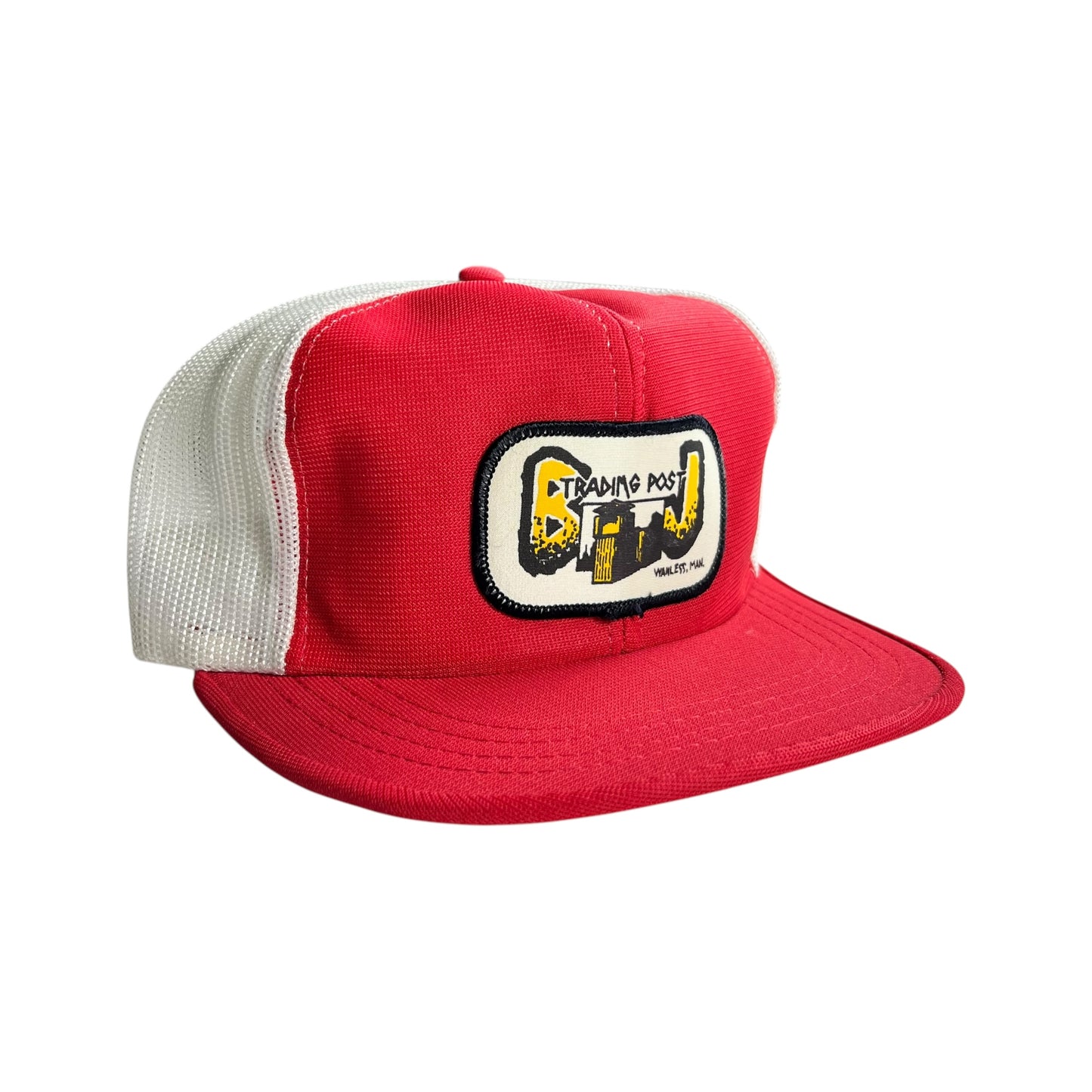 Red & White BJ Trading Post Trucker Hat