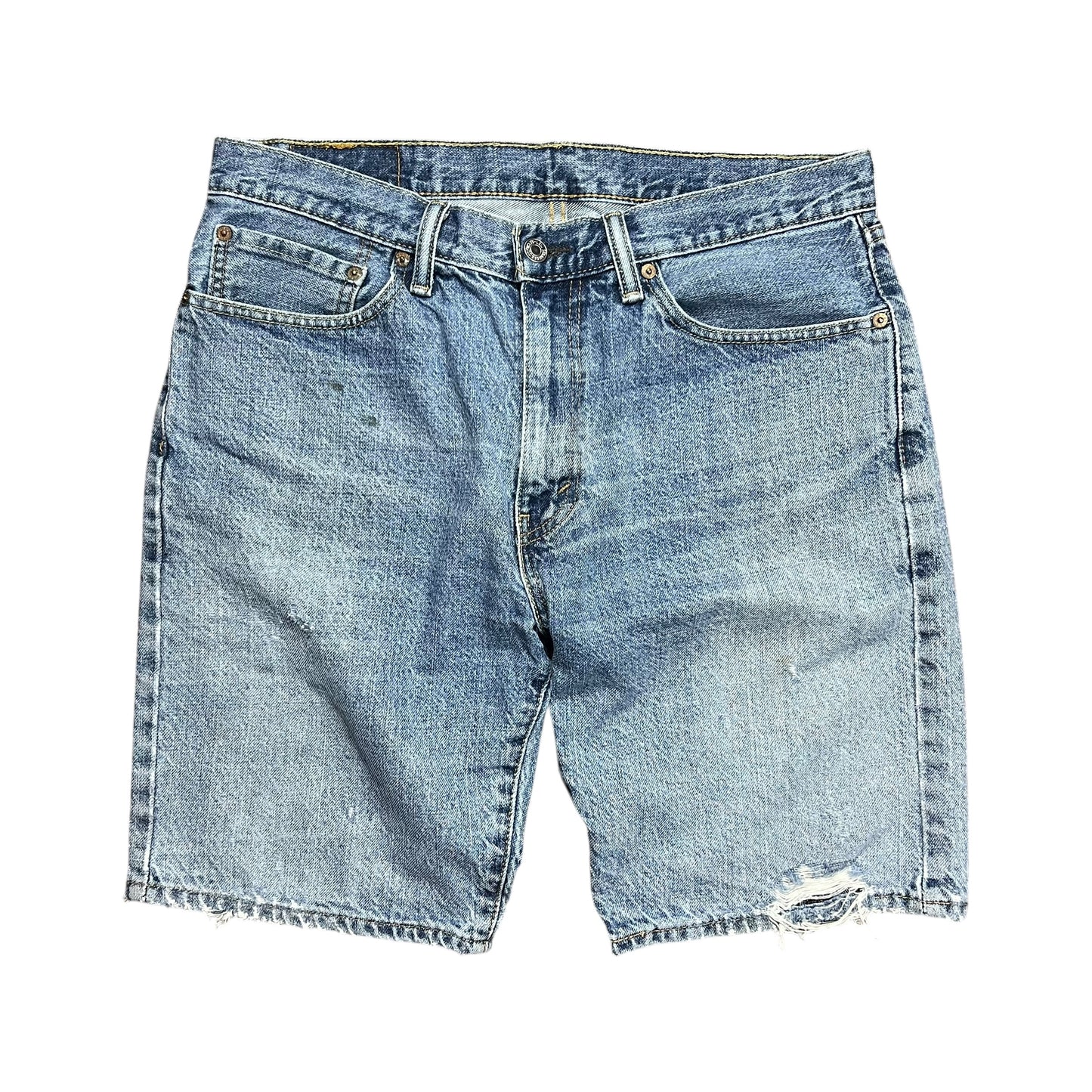 Levi's 505 Faded Blue Jean Shorts - 34"