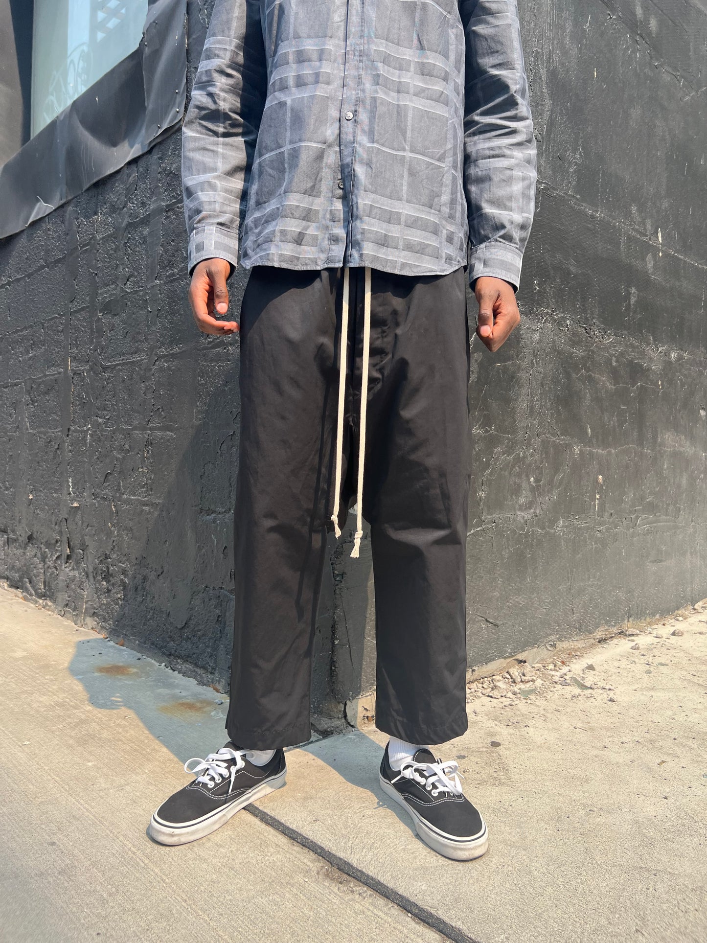 Rick Owens DRKSHDW Cropped Drawstring Pants - M