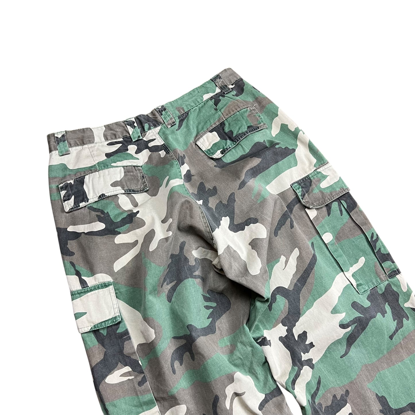 Eddie Domani Faded Woodland Camo Cargo Pants - 34"