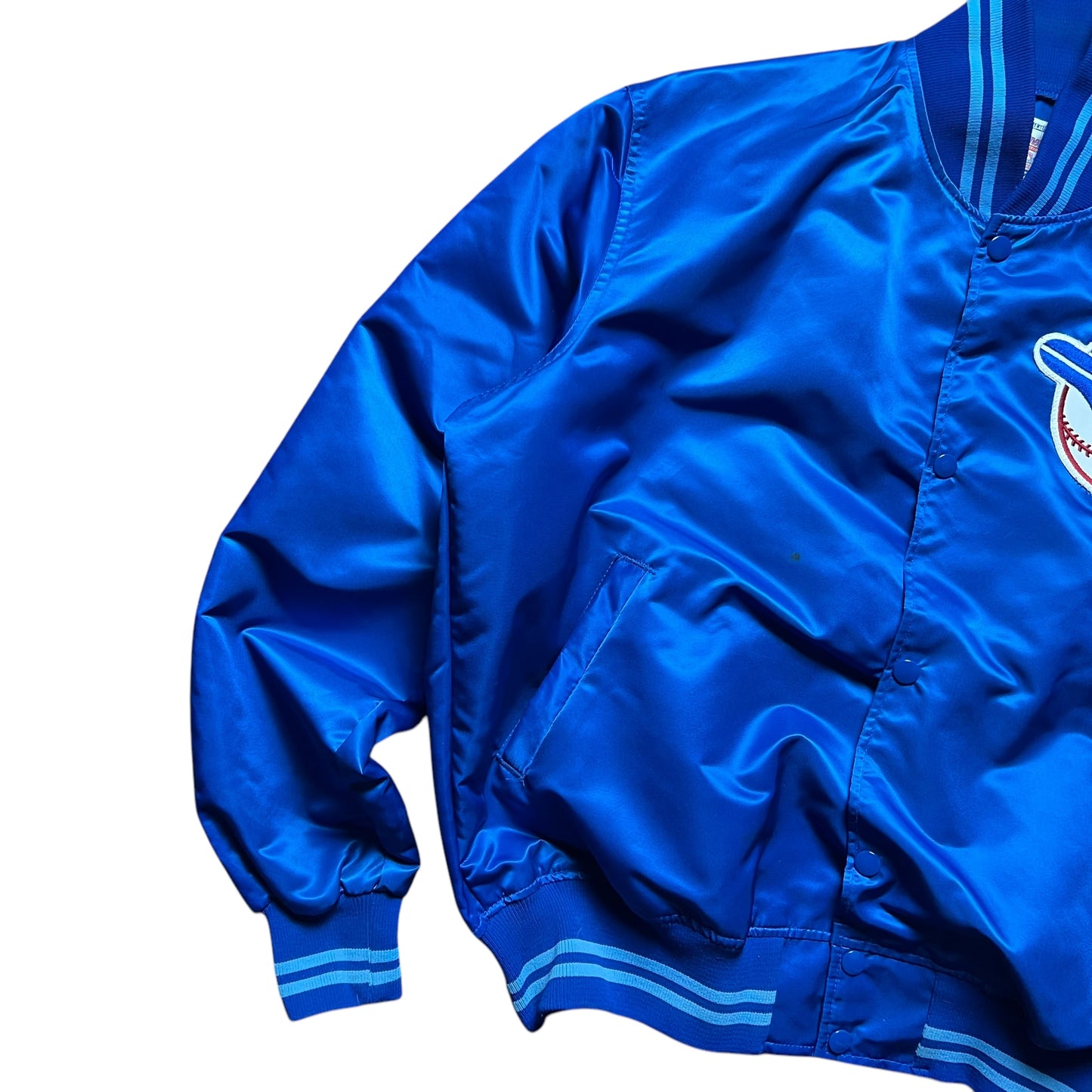 Starter Toronto Blue Jays Satin Bomber Jacket - L