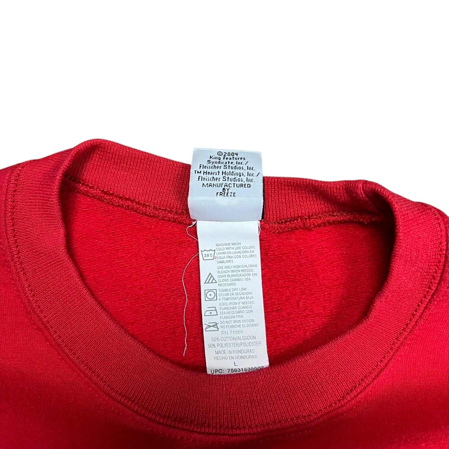 2004 Betty Boop Be Naughty Christmas Crewneck - L