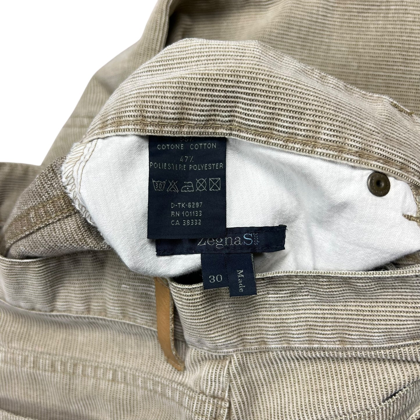 Zegna Sport Tan Corduroy Pants - 30"