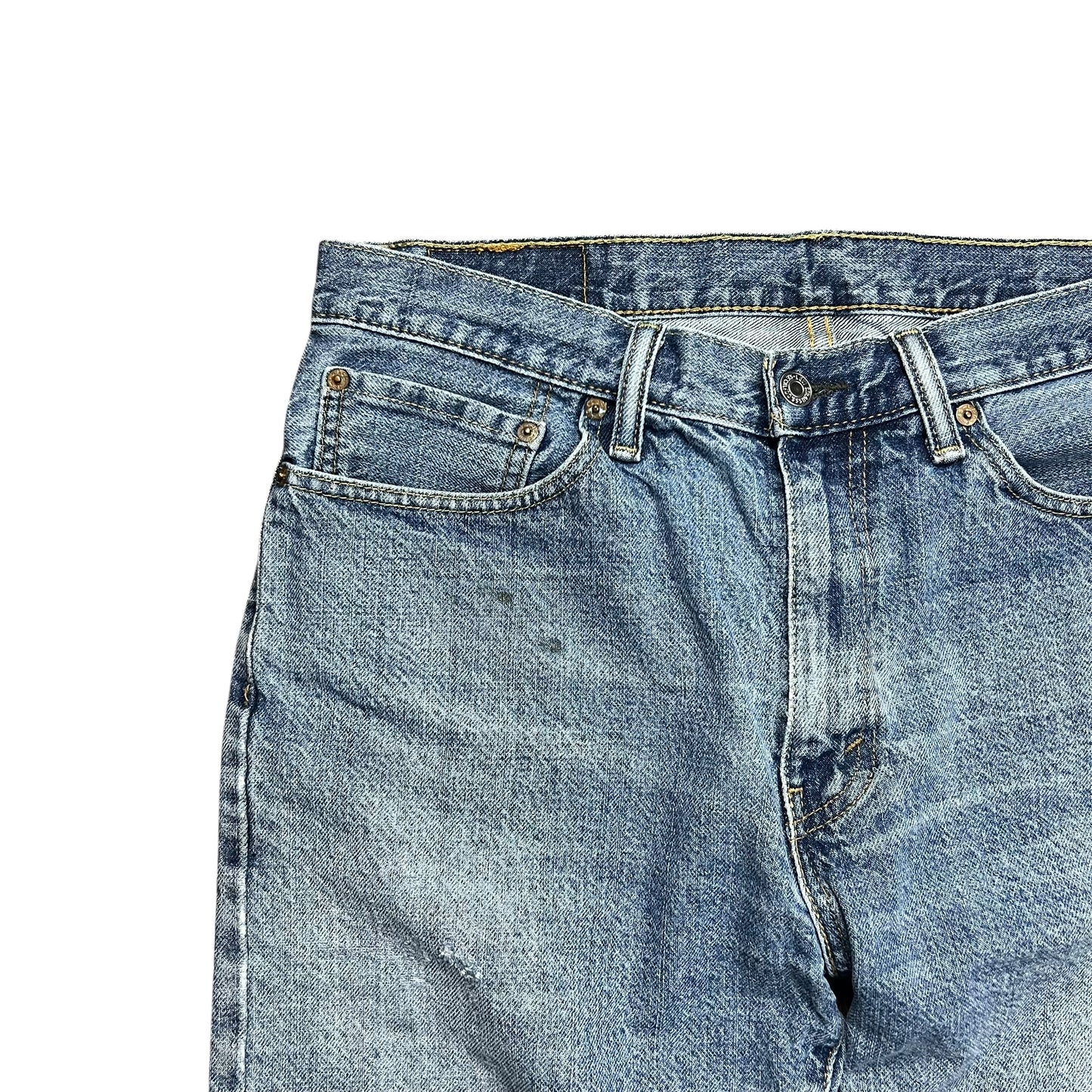 Levi's 505 Faded Blue Jean Shorts - 34"