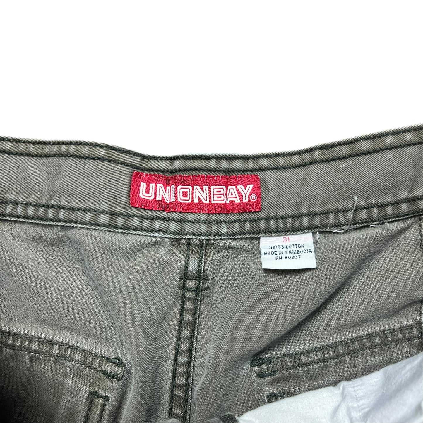 Unionbay Faded Green Cargo Shorts - 30”