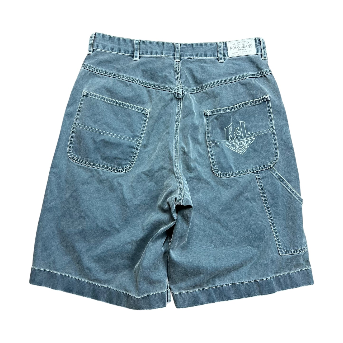 Polo Ralph Lauren Teal Baggy Shorts - 32"